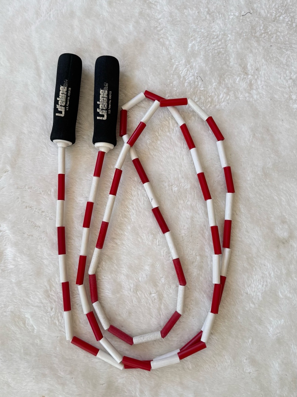 Lifeline Exercise Program Jump Rope, Red &White